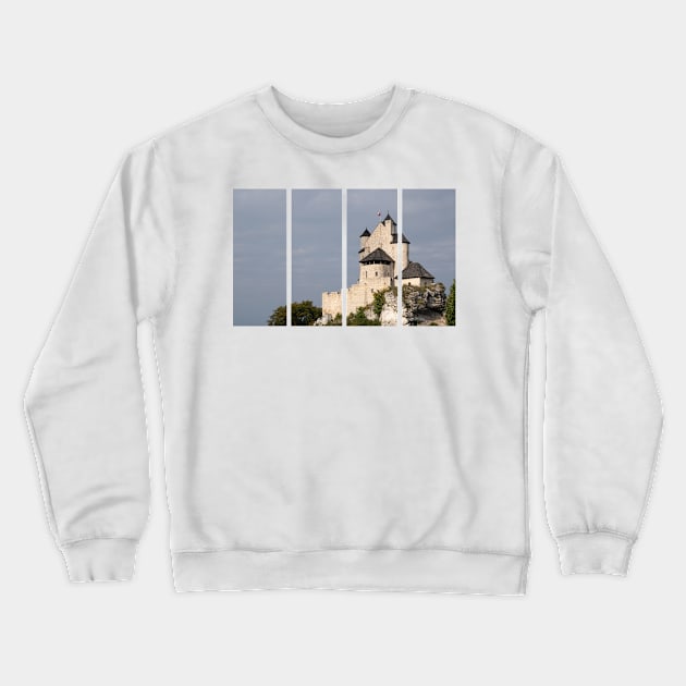 The Royal Castle of Bobolice was built in the early 14th century by king Casimir III the Great. Crewneck Sweatshirt by fabbroni-art